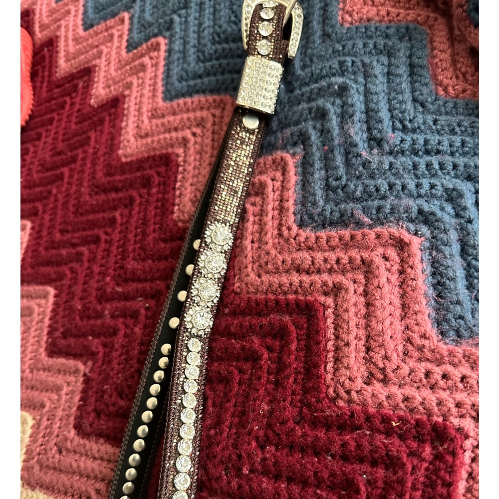 Bedazzled buckled belt